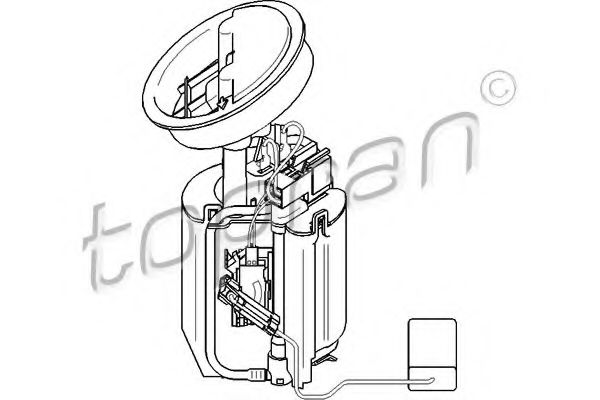401 636 TOPRAN Mounting Kit, catalytic converter