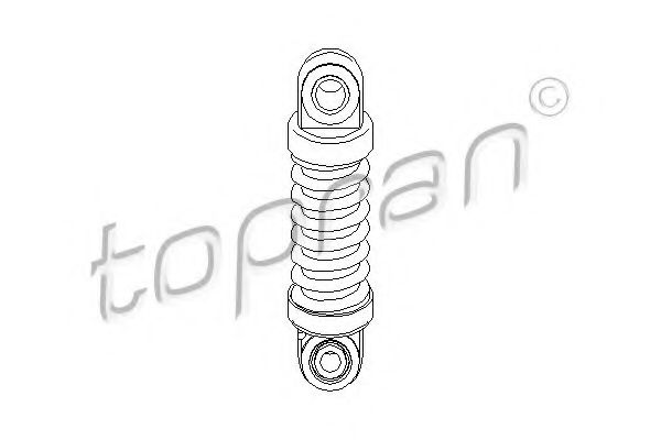 722 415 TOPRAN Vibration Damper, v-ribbed belt