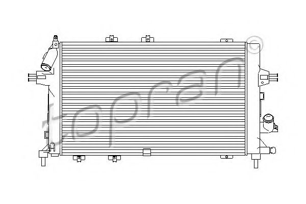 207 810 TOPRAN Cooling System Radiator, engine cooling