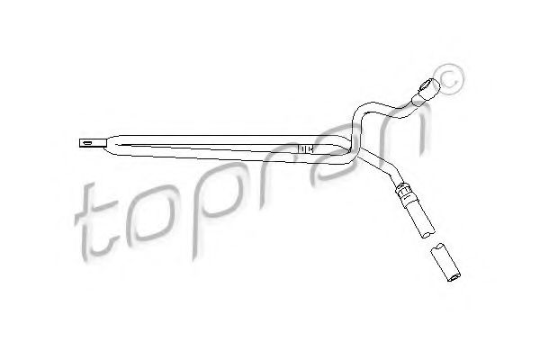 501 727 TOPRAN Steering Hydraulic Hose, steering system