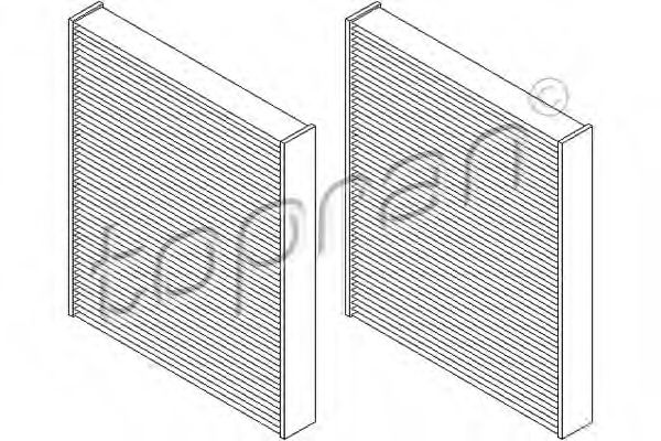 501 647 TOPRAN Heating / Ventilation Filter, interior air