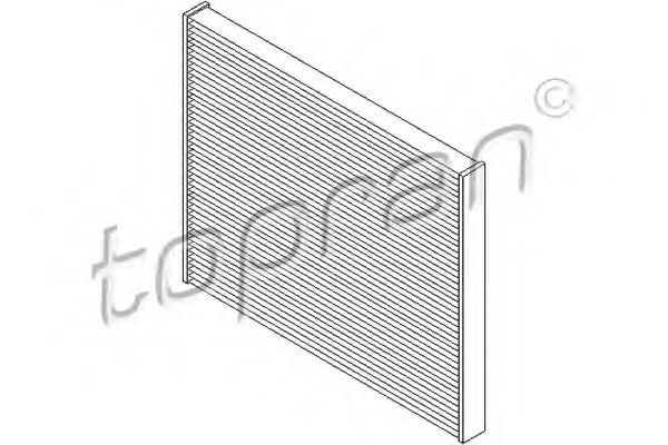207 624 TOPRAN Heating / Ventilation Filter, interior air