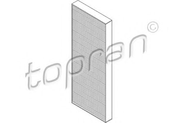 722 549 TOPRAN Heating / Ventilation Filter, interior air