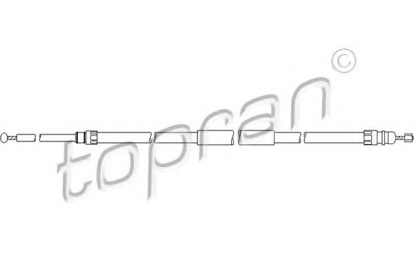 501 719 TOPRAN Cable Set, parking brake