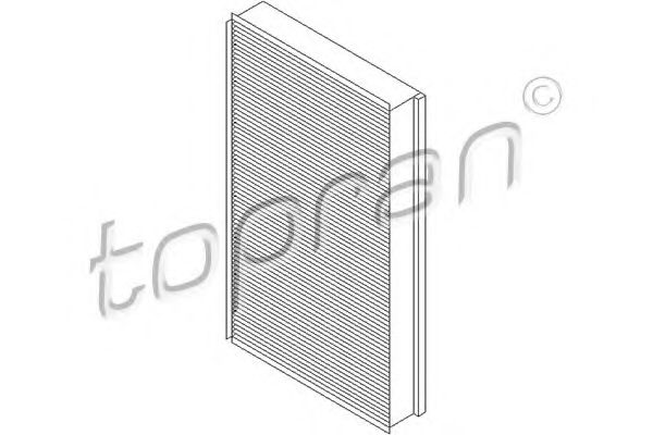 407 736 TOPRAN Heating / Ventilation Filter, interior air