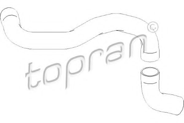 407 862 TOPRAN Air Supply Charger Intake Hose