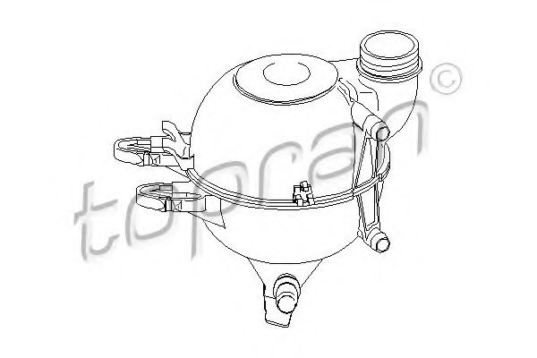 722 677 TOPRAN Cooling System Expansion Tank, coolant