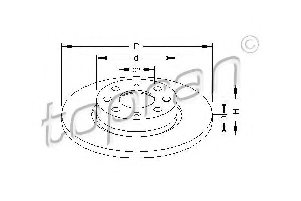 207 654 TOPRAN Wheel Suspension Track Control Arm