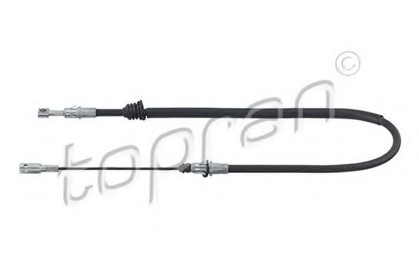 701 491 TOPRAN Cable, parking brake