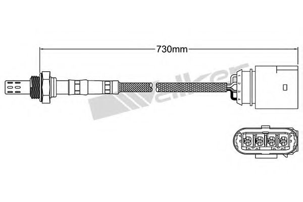 250-24558 WALKER+PRODUCTS Mixture Formation Lambda Sensor