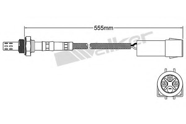 250-23819 WALKER+PRODUCTS Mixture Formation Lambda Sensor