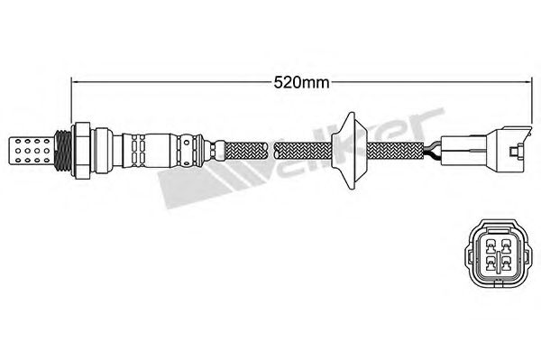 250-24060 WALKER+PRODUCTS Mixture Formation Lambda Sensor