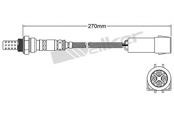 250-24519 WALKER+PRODUCTS Mixture Formation Lambda Sensor