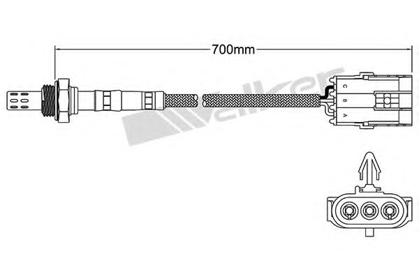 250-23147 WALKER+PRODUCTS Mixture Formation Lambda Sensor