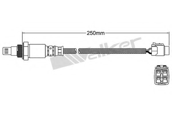 250-54071 WALKER+PRODUCTS Mixture Formation Lambda Sensor