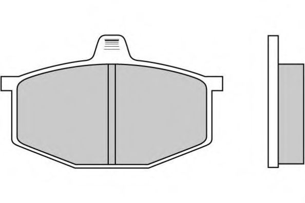 120124 E.T.F. Brake Pad Set, disc brake