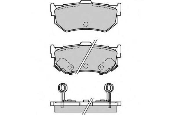 12-0291 ETF Brake System Brake Pad Set, disc brake