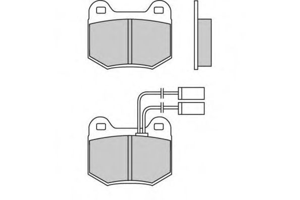 120364 E.T.F. Brake Pad Set, disc brake