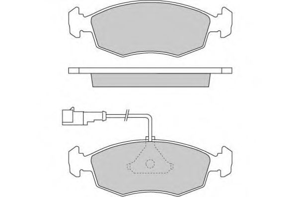 12-0669 ETF Brake System Brake Pad Set, disc brake