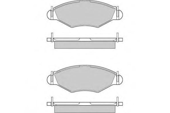12-0847 ETF Brake System Brake Pad Set, disc brake