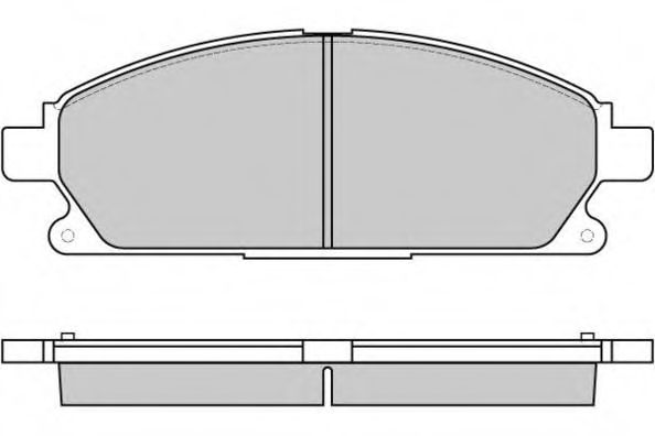 12-0857 ETF Тормозная система Комплект тормозных колодок, дисковый тормоз