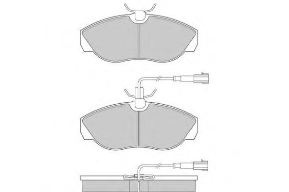 12-0888 ETF Тормозная система Комплект тормозных колодок, дисковый тормоз