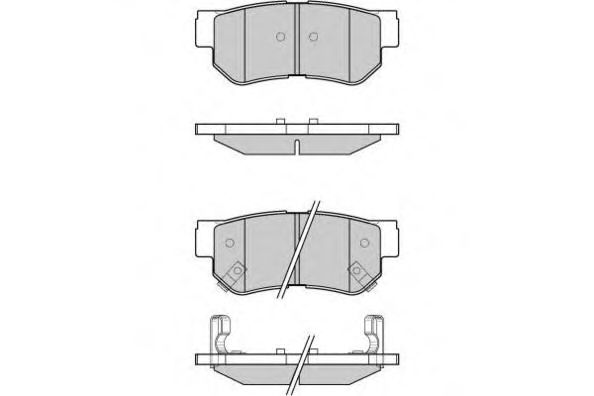 12-0966 ETF Brake Pad Set, disc brake