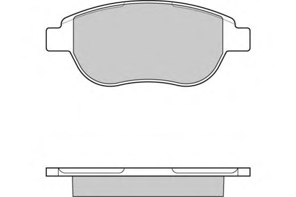 12-0972 ETF Тормозная система Комплект тормозных колодок, дисковый тормоз