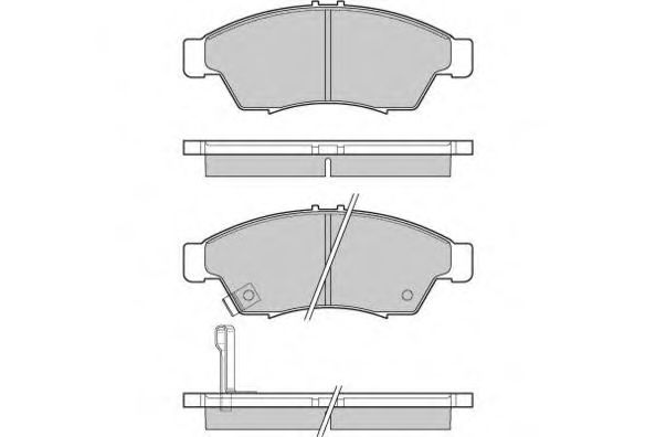 12-1017 E.T.F. Brake Pad Set, disc brake