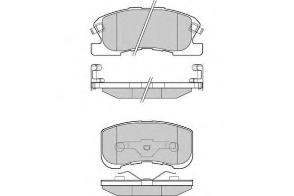 12-1018 E.T.F. Комплект тормозных колодок, дисковый тормоз