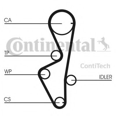 CT916 CONTITECH Timing Belt
