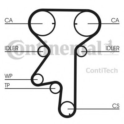 CT975WP3 CONTITECH Cooling System Water Pump & Timing Belt Kit