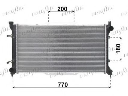 0124.3001 FRIGAIR Cooling System Radiator, engine cooling