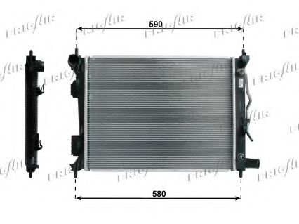 0133.3035 FRIGAIR Cooling System Radiator, engine cooling