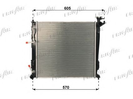 0133.3048 FRIGAIR Cooling System Radiator, engine cooling
