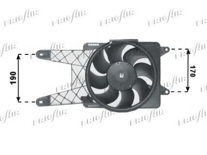0504.1203 FRIGAIR Cooling System Fan, radiator