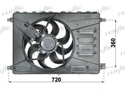 0505.2027 FRIGAIR Fan, radiator