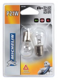 008780 MICHELIN Bulb, indicator; Bulb, brake-/taillight; Bulb, stop light; Bulb, rear fog light; Bulb, reverse light; Bulb, daytime running light