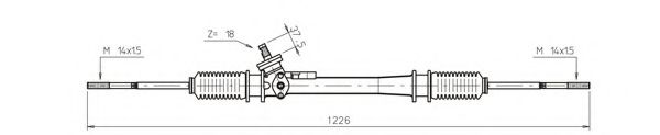 WW4037 GENERAL+RICAMBI Lenkgetriebe