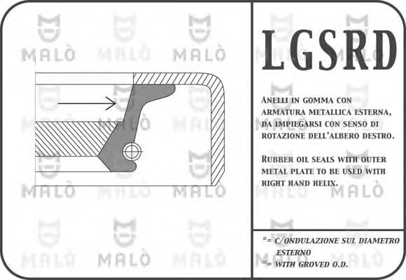 1116RDAC MAL%C3%92 Shaft Seal, manual transmission