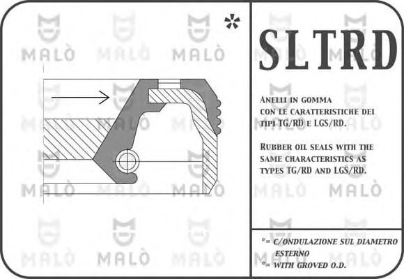 1150RDFL MAL%C3%92 Shaft Seal, manual transmission