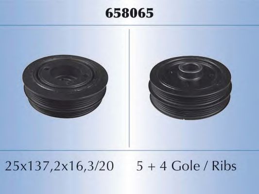 658065 MAL%C3%92 Belt Pulley Set, crankshaft