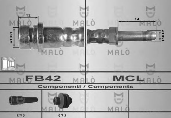 80246 MAL%C3%92 Gasket, exhaust pipe