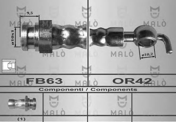 80549 MAL%C3%92 Cylinder Head Gasket, cylinder head