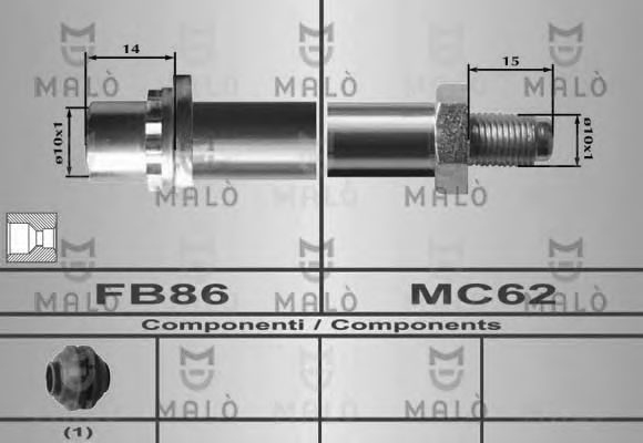 80596 MAL%C3%92 Cylinder Head Gasket, cylinder head