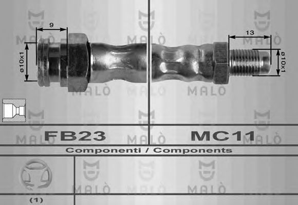 8529 MAL%C3%92 Wheel Suspension Mounting Bush, stub axle