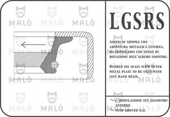 866RSSI MAL%C3%92 Shaft Seal, manual transmission