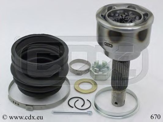 670 CDX Тормозная система Комплект тормозных колодок