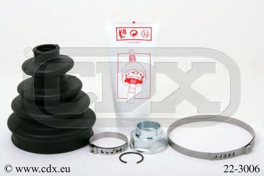 22-3006 CDX Brake System Brake Pad Set, disc brake