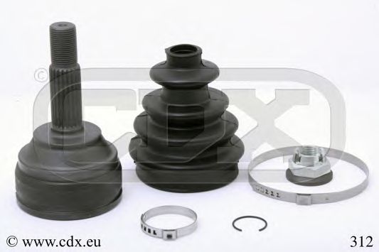 312 CDX Тормозная система Комплект тормозных колодок, дисковый тормоз